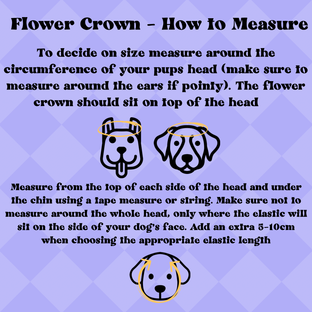 Merry and Bright Dog Flower Crown/Collar